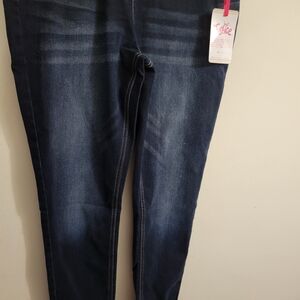 Justice Dark Blue Skinny Jeans for Girls size 16 Plus